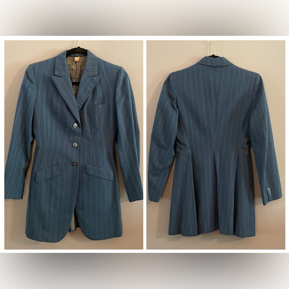 Equestrian Pleated Vintage Blazer
